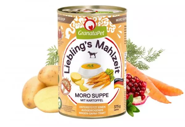 Moro-Suppe mit Kartoffel